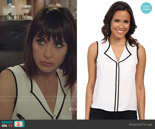 Calvin Klein Contrast Trim Shell worn by Quinn King (Constance Zimmer) on UnReal