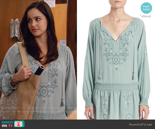 Calypso St Barth 'Dadra' Embroidered Dress worn by Amy Santiago (Melissa Fumero) on Brooklyn Nine-Nine