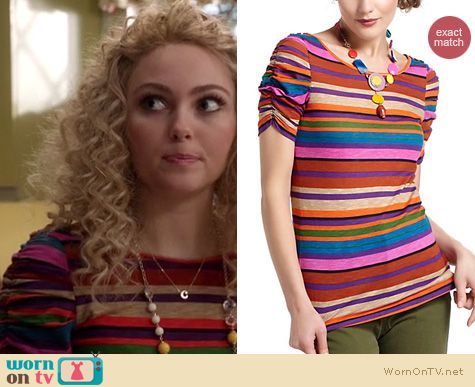 The Carrie Diaries Fashion: Anthropologie Here & There tee worn by AnnaSophia Robb