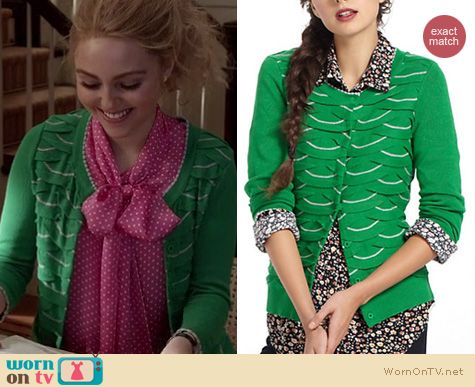 The Carrie Diaries Fashion: Anthropologie Winter Waves Cardigan worn by AnnaSophia Robb