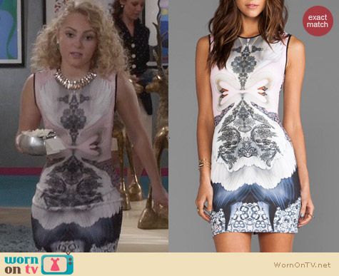 The Carrie Diaries Fashion: Clover Canyon Swan Dress worn by AnnaSophia Robb