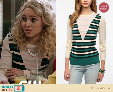 The Carrie Diaries Fashion: Striped Coincidence and Chance pullover from Urban Outfitters worn by AnnaSophia Robb