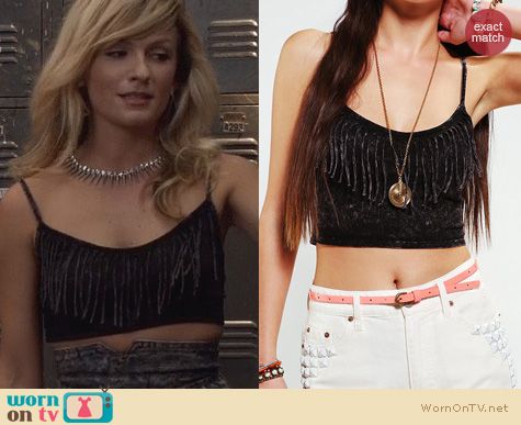 The Carrie Diaries Fashion: Ecote Bridgette Fringe Bra worn by Lindsey Gort