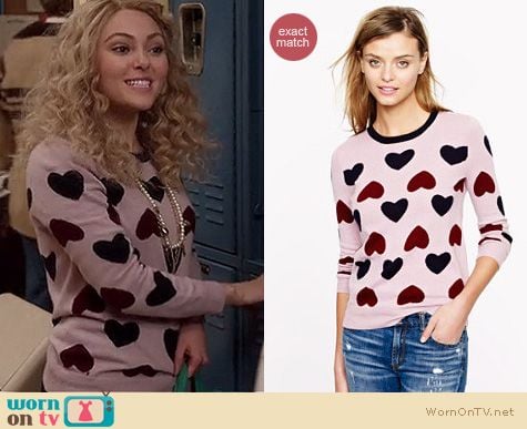 The Carrie Diaries Fashion: J. Crew Heartbreaker sweater worn by AnnaSophia Robb