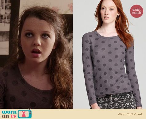 The Carrie Diaries Fashion: Marc by Marc Jacobs 'Clara' dot tee worn by Stefania Owen