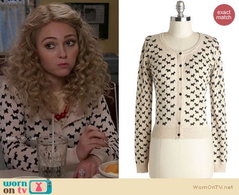 The Carrie Diaries Fashion: ModCloth Scot-On Cardigan worn by AnnaSophia Robb