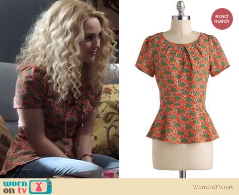 The Carrie Diaries Fashion: ModCloth 'Up in the Tee Tops' top worn by AnnaSophia Robb