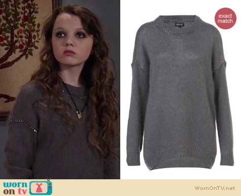 The Carrie Diaries Fashion: Topshop Chain insert jumper worn by Stefania Owen