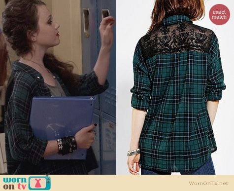 The Carrie Diaries Fashion: Urban Outfitters BDG Lace Back Shirt worn by Stefania Owen