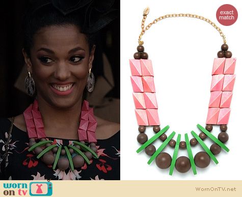 The Carrie Diaries Jewelry: David Aubrey SDE117 Necklace worn by Freema Agyeman