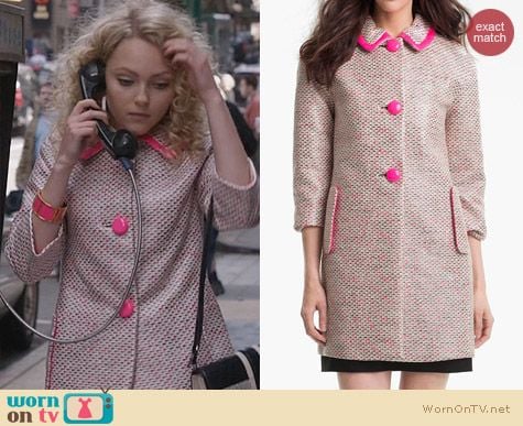 The Carrie Diaries Outfits: Kate Spade Pierce Coat worn by AnnaSophia Robb