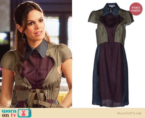 Carven Colorblock Shirtdress worn by Rachel Bilson on Hart of Dixie