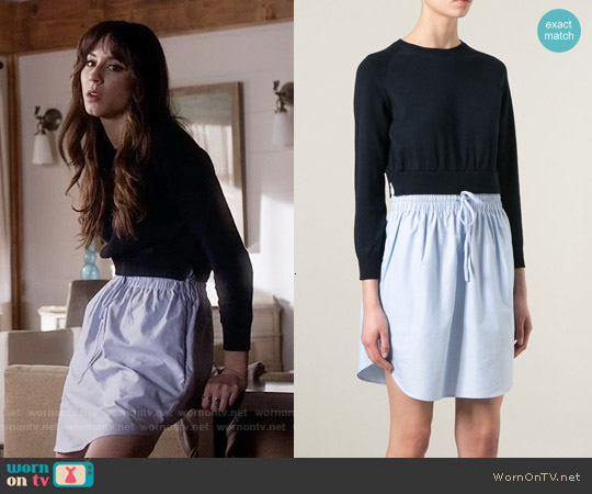 Carven Oxford Contrast Dress worn by Spencer Hastings (Troian Bellisario) on Pretty Little Liars