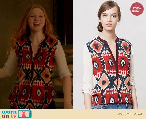 Castle Fashion: Anthropologie Sima top worn by Molly Quinn