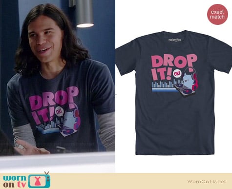 Bravest Warriors Catbug Drop It DJ T-shirt worn by Carlos Valdes on The Flash