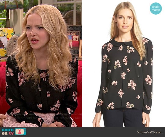 Cece by Cynthia Steffe 'Floral Daydream' Long Sleeve Blouse worn by Liv Rooney (Dove Cameron) on Liv and Maddie