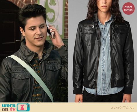 Charles & 1/2 Moto Jacket worn by Michael Willett on Faking It