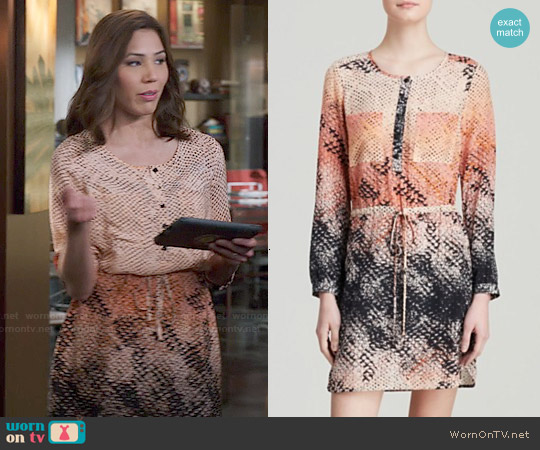 Charlie Jade Silk Drawstring Dress worn by Angela Montenegro (Michaela Conlin) on Bones