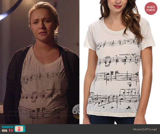 Chaser Composition Tee worn by Hayden Panettiere on Nashville