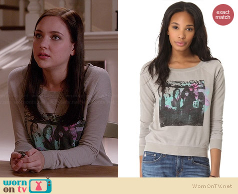 Chaser Eponymous Raglan Sweatshirt worn by Haley Ramm on Chasing Life