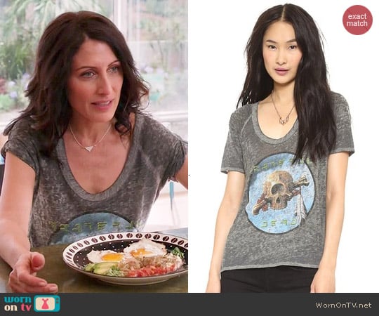 Grateful Dead Tee by Chaser worn by Abby McCarthy (Lisa Edelstein) on Girlfriends Guide to Divorce