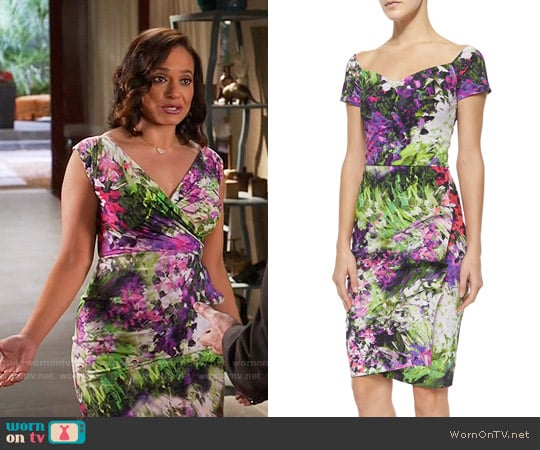 La Petite Robe di Chiara Boni Egea Floral Dress worn by Zoila Diaz (Judy Reyes) on Devious Maids