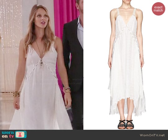 Chloé Cloqué Panel Handkerchief Dress worn by Beau Garrett on GG2D