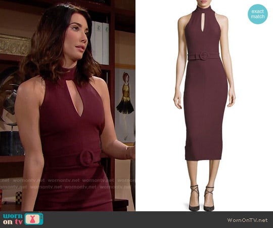 Cinq a Sept Juniper Dress worn by Steffy Forrester (Jacqueline MacInnes Wood) on The Bold and the Beautiful