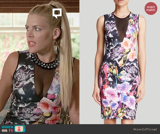 Clover Canyon Floral Sheath worn by Busy Phillips on Cougar Town