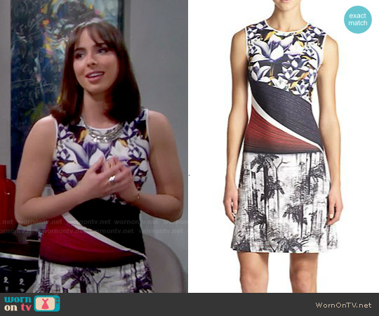 Clover Canyon Forbidden Fruit Floral Print Dress worn by Ivy Forrester (Ashleigh Brewer) on The Bold and the Beautiful