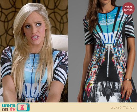 Clover Canyon Glacial City Neoprene Dress worn by Carly Chaikin on Suburgatory