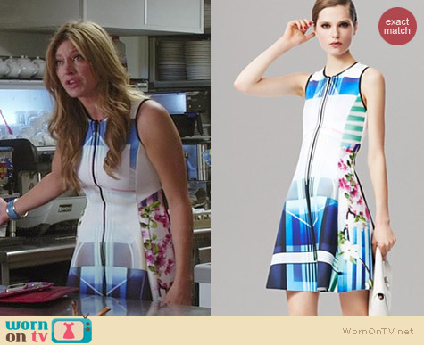 Clover Canyon Hollywood Bowl Dress worn by Jes Macallan on Mistresses