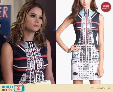 Clover Canyon Metropolis Dress worn by Ashley Benson on PLL