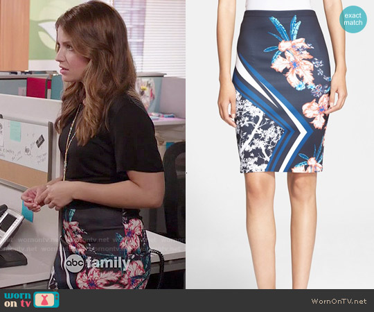 Clover Canyon Modern Romance Skirt worn by Audrey Pitagorski (Paige Spara) on Kevin from Work