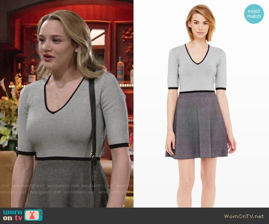 Club Monaco Murgatroyd Sweater Dress worn by Summer Newman (Hunter King) on The Young and the Restless