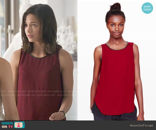 Club Monaco Isla Tank worn by Catherine Chandler (Kristin Kreuk) on Beauty and the Beast