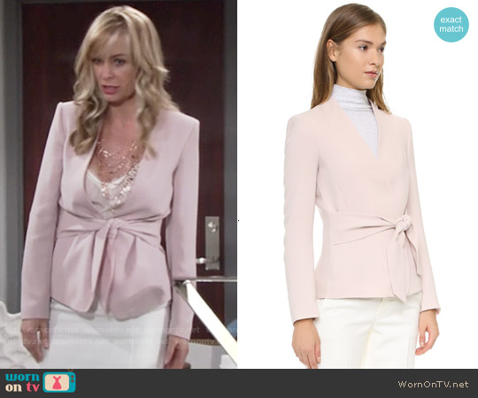 Club Monaco Itzel Jacket worn by Ashley Abbott (Eileen Davidson) on The Young and the Restless