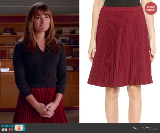 Club Monaco Lacosta Skirt worn by Lea Michele on Glee