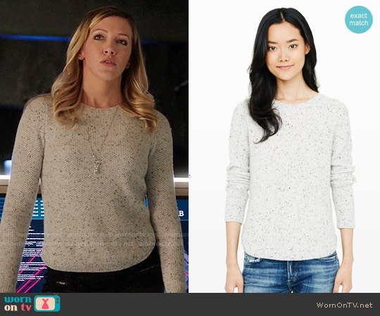 Club Monaco Rhona Cashmere Sweater worn by Laurel Lance (Katie Cassidy) on Arrow