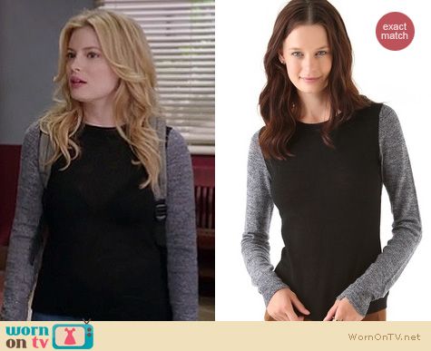 Community Fashion: A.L.C. Back block sweater worn by Britta Perry