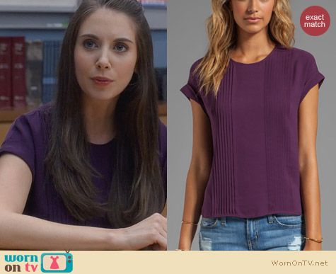 Fashion of Community: Theory Sellida Blouse worn by Alison Brie