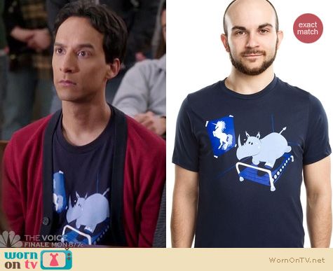 Community Fashion: Runnin Rhino shirt from Threadless worn by Abed Nadir