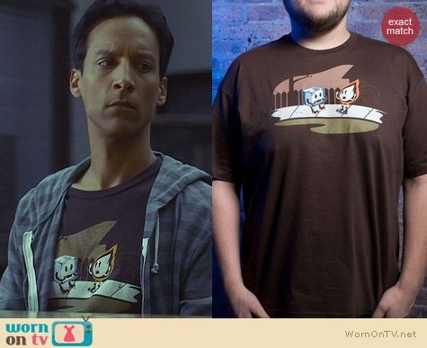 Community Fashion: Threadless Tragedy Struck Tee worn by Abed Nadir