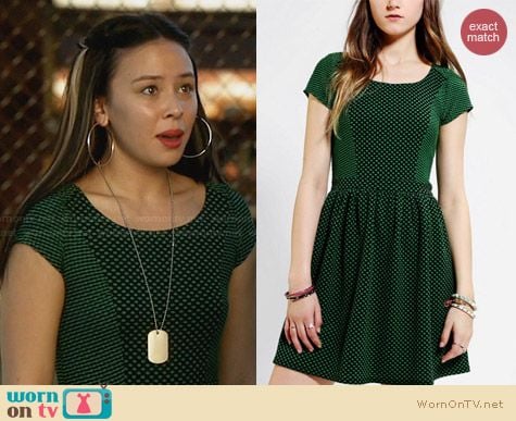 WornOnTV: Julia’s green polka dot dress on Star-Crossed | Malese Jow ...