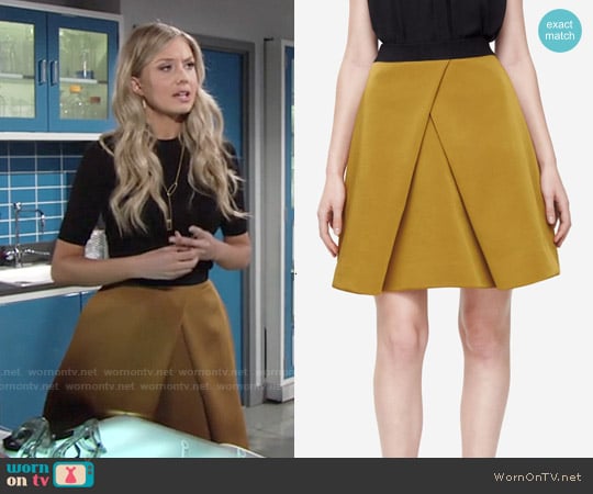 Cos Pleated A-Line Skirt worn by Abby Newman (Melissa Ordway) on The Young and the Restless