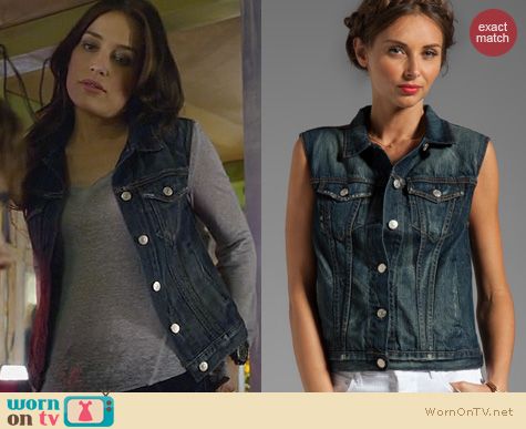 Covert Affairs Fashion: Rag & Bone Burney Denim Vest worn by Piper Perabo