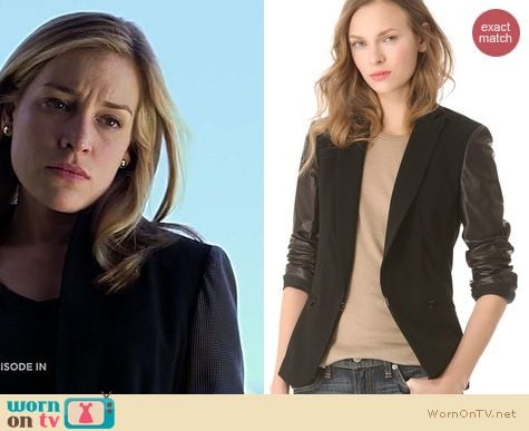 Covert Affairs Fashion: Rag and Bone Sliver moto blazer worn by Piper Perabo