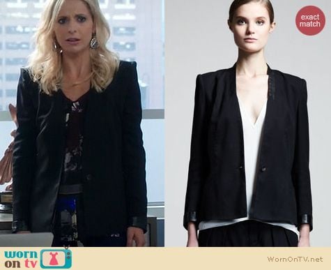 The Crazy Ones Fashion: Helmut Lang Cove Blazer worn by SMG