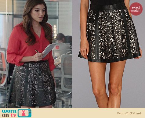 The Crazy Ones Fashion: Parker Filomena Skirt worn by Amanda Setton