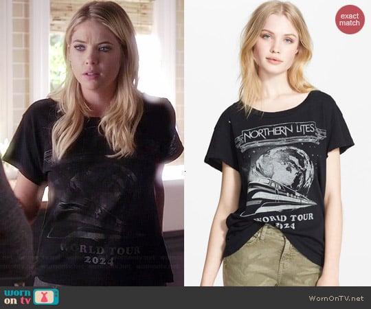 Current Elliott The Freshman Tee in Northern Lites worn by Ashley Benson on PLL